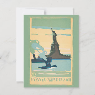 New York - Freiheitsstatue (1916) Postkarte