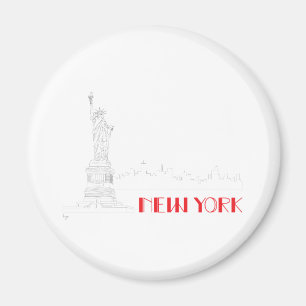 New York, Freiheitsstatue Cool Magnet