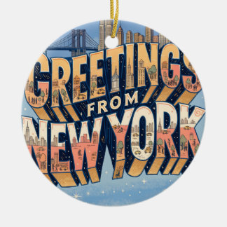 New York Freiheitsstatue Postkarten Kunst Keramik Ornament