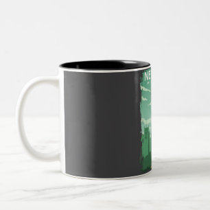 New York Freiheitsstatue Reiseposter Zweifarbige Tasse