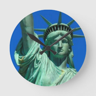 New York, Freiheitsstatue Runde Wanduhr