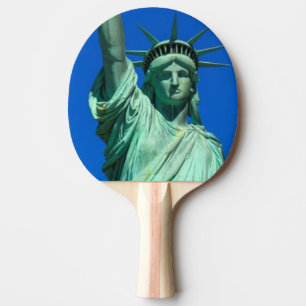 New York, Freiheitsstatue Tischtennis Schläger