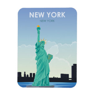 New York Freiheitsstatue Vintage Reise Magnet