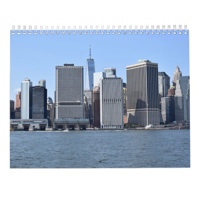 New York für die Einheimischen, vom Hafen-Kalender Kalender (Rückseite)