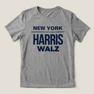 New York für Harris Walz Tri-Blend Shirt