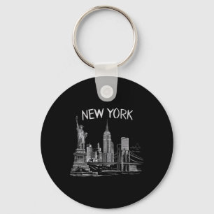 New York für Männer Frauen Ny City Vintage Urban N Schlüsselanhänger