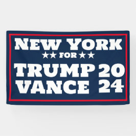 New York für Trump Vance 2024-Banner Banner