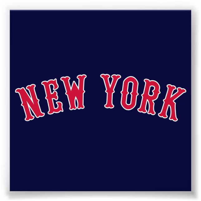 New York gegen Boston-Rivalen Fotodruck (Vorne)