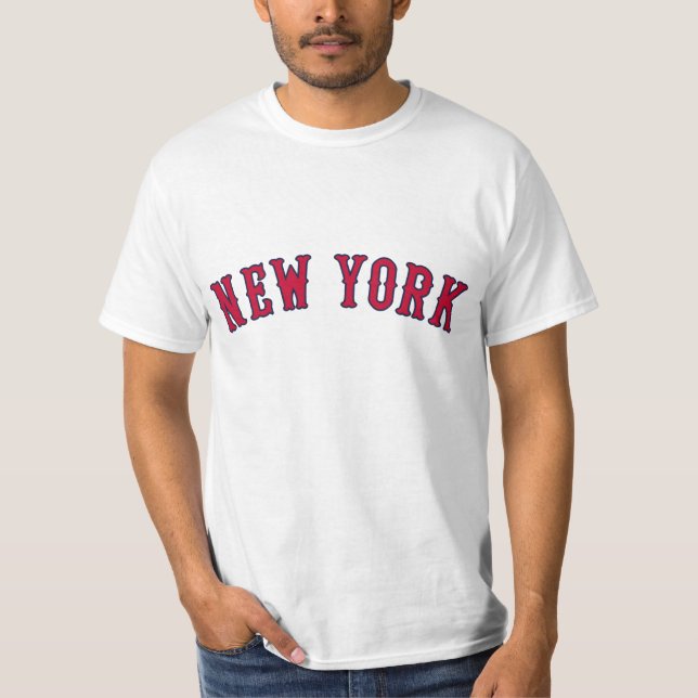 New York gegen Boston-Rivalen T-Shirt (Vorderseite)