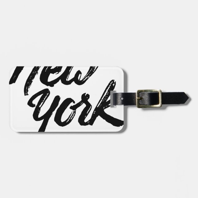 New York Gepäckanhänger (Vorderseite horizontal)