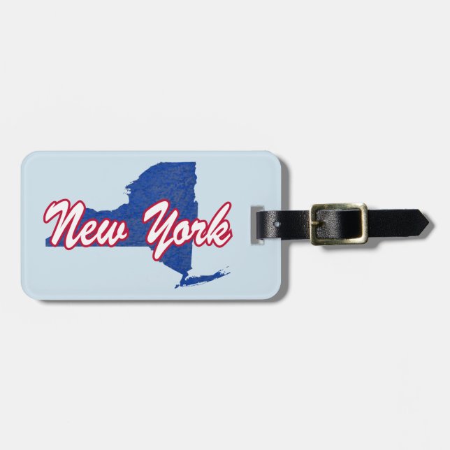 New York Gepäckanhänger (Vorderseite horizontal)