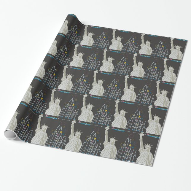 New York Geschenkpapier (Ungerollt)