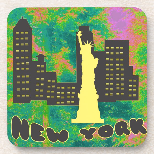 New York Getränkeuntersetzer (Vorderseite)
