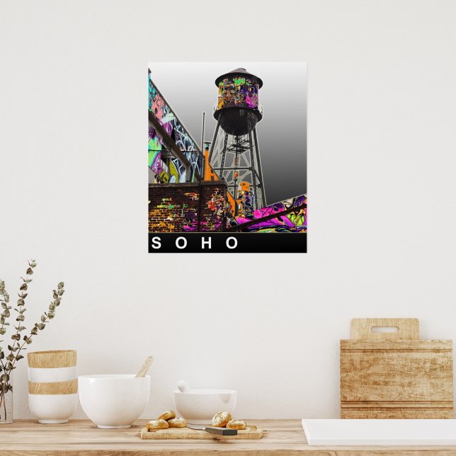 New York Graffiti Poster (Küche)
