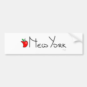 New York Großer Apfel Autoaufkleber
