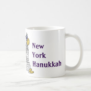 New York Hanukkah Gelt NYC Skycraper Holiday Tasse
