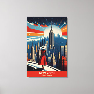New York: Herz der Innovation Leinwanddruck
