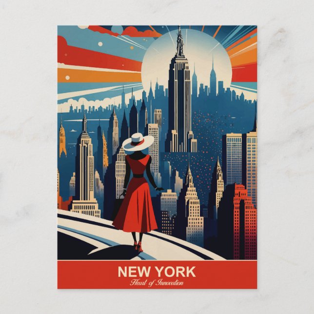 New York: Herz der Innovation Postkarte (Vorderseite)