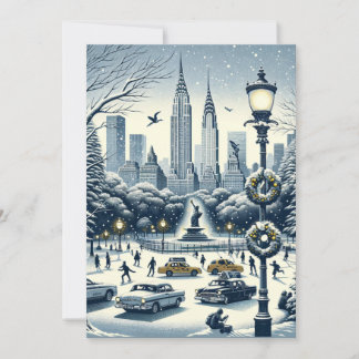 New York Holiday Elegance - Individuelle Card. Feiertagskarte