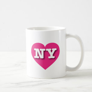 New York Hot Pink Heart - I Liebe NY Kaffeetasse