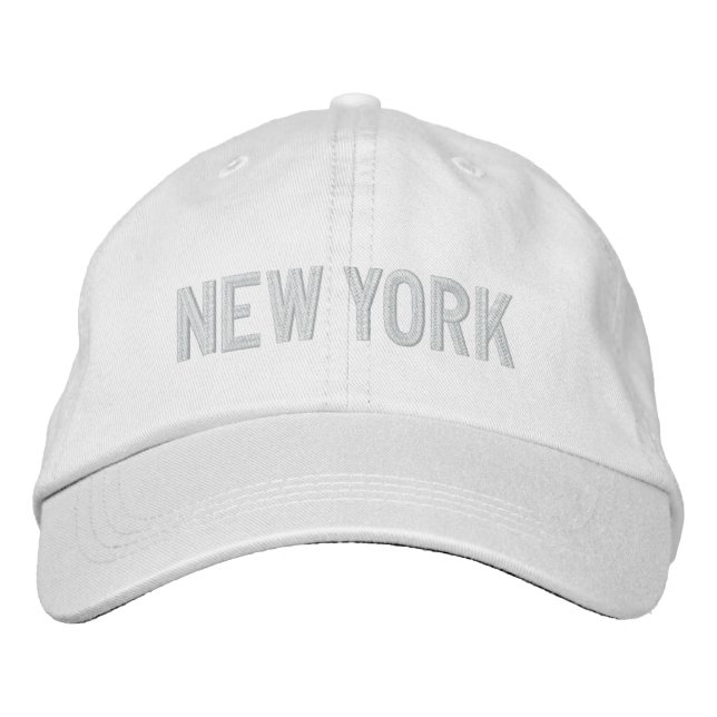 NEW YORK-Hut Bestickte Kappe (Vorderseite)