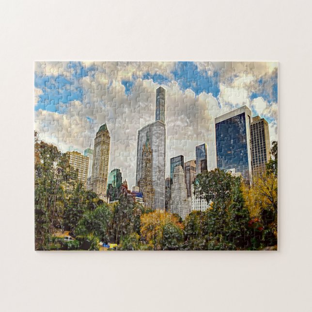 New York im besten Central Park. Abstrakt. Puzzle (Horizontal)