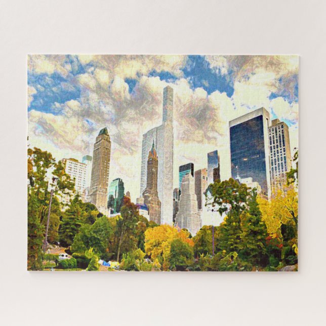 New York im besten Central Park. Puzzle (Horizontal)