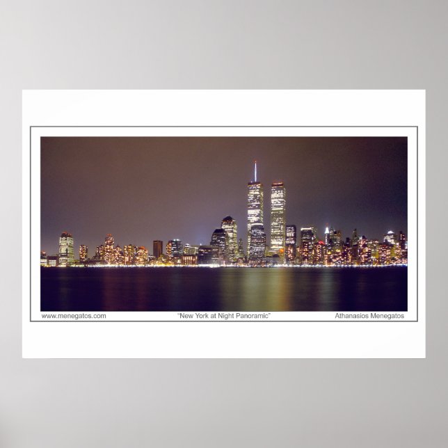 New York in der Nacht Poster (Vorne)