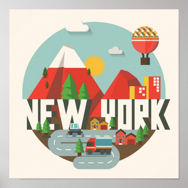 New York in Design Poster (Vorne)
