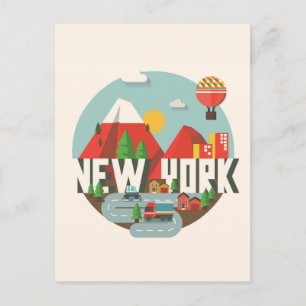 New York in Design Postkarte
