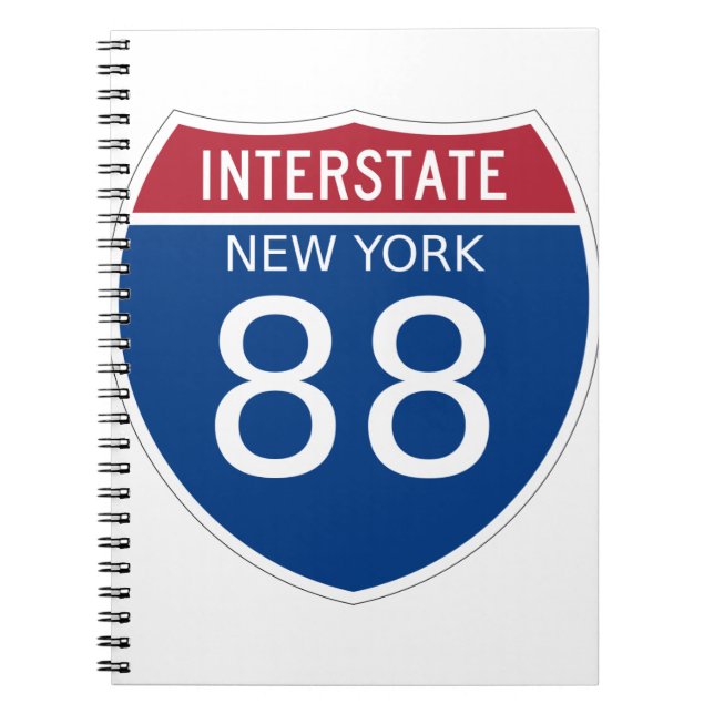 New York Interstate Sign Notizblock (Vorderseite)