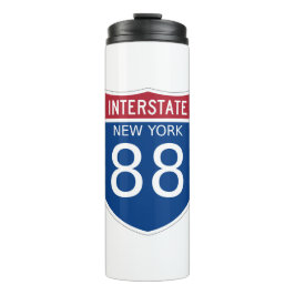 New York Interstate Sign Thermosbecher