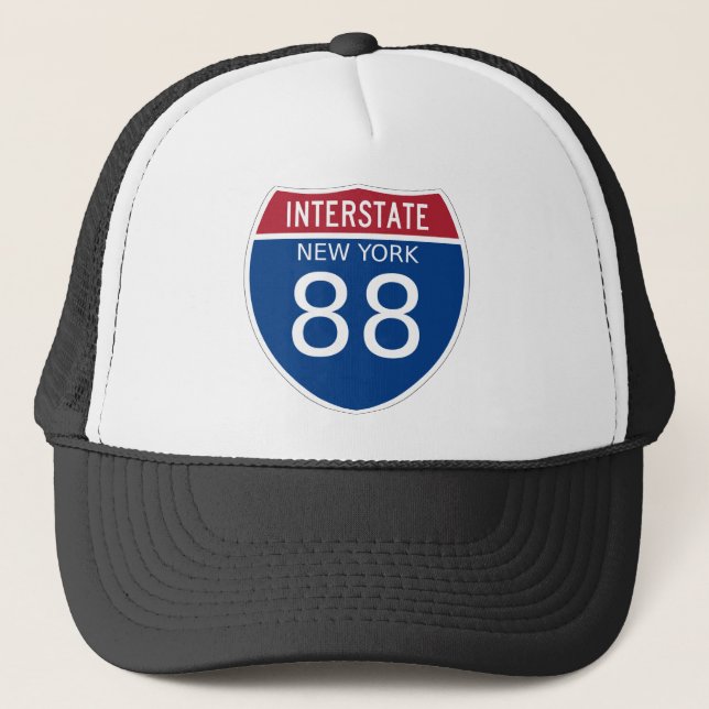 New York Interstate Sign Truckerkappe (Vorderseite)