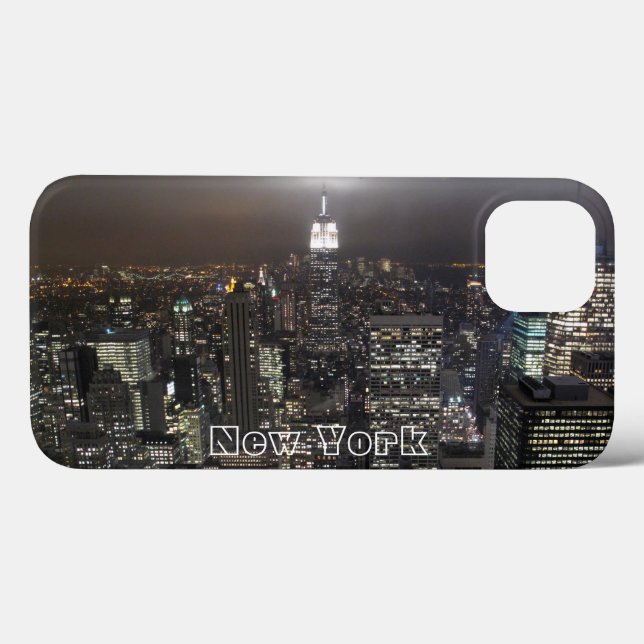 New York iPhone 13 Case Empire State Souvenir Fall (Rückseite (Horizontal))