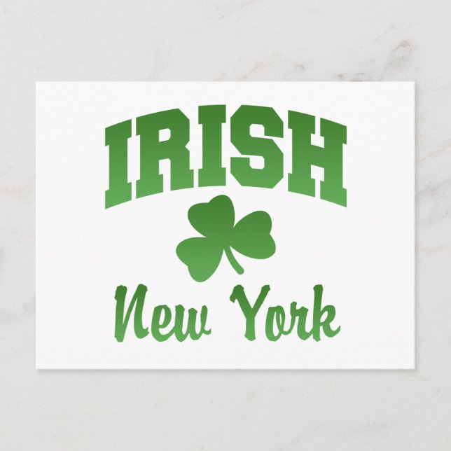 New York Irish Postcard Postkarte (Vorderseite)