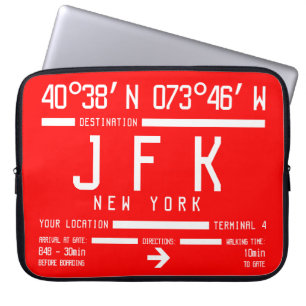 New York JFK International Airport Code Laptopschutzhülle