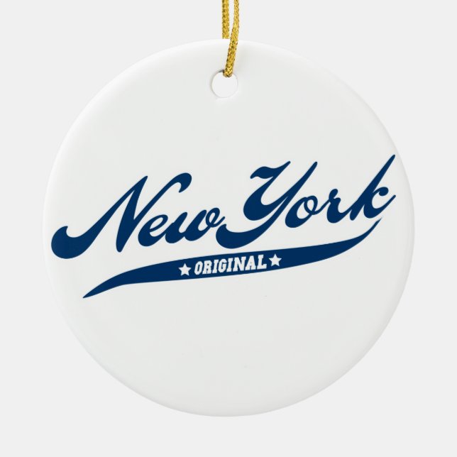 New York Keramik Ornament (Vorne)