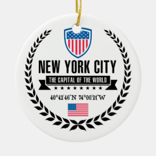 New York Keramikornament