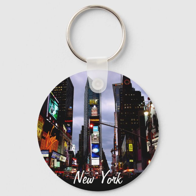 New York Key Chain Times Square City Lights Gesche Schlüsselanhänger (Vorderseite)