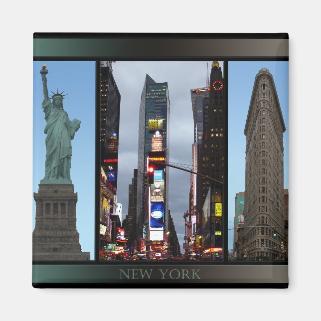 New York Kühlschrankmagnet NY Souvenir Magnet (Vorne)