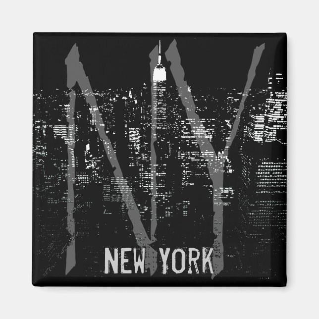 New York Kühlschrankmagnet NY Souvenir Magnet (Vorne)