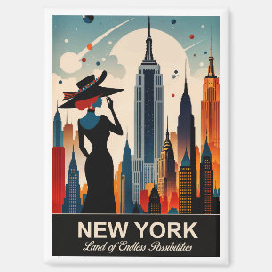 New York: Land of endless Posabilities Magnet