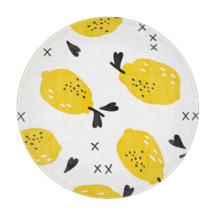 New York Lemons: Vintage Cut-Outs Schneidebrett