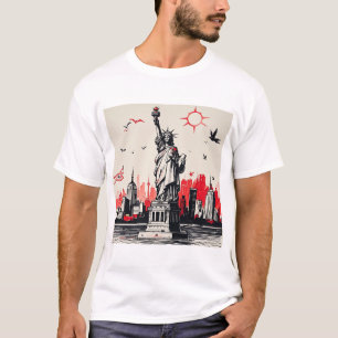 New York Liberty Statue Mens T - Shirt