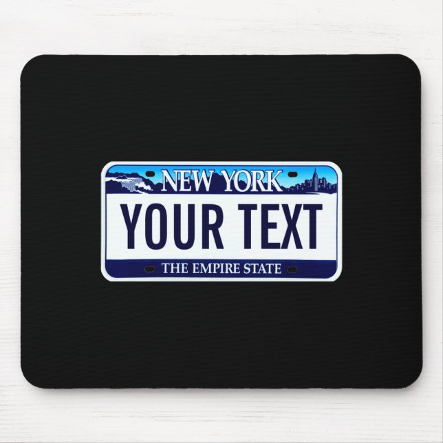 New York License Plate _1  Mousepad (Vorne)