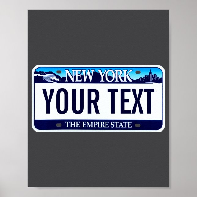 New York License Plate _1  Poster (Vorne)