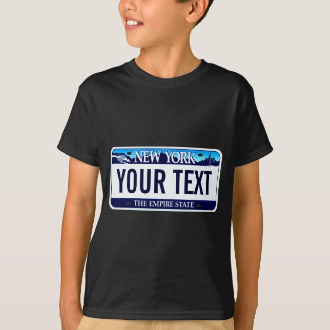 New York License Plate _1  T-Shirt (Vorderseite)
