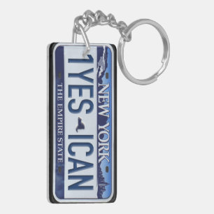 New York License Plate Schlüsselanhänger CUSTOM