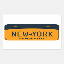 New York License Plate, The Empire State