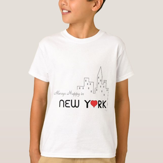 New York, Liebe, Herz, Cool T-Shirt (Vorderseite)
